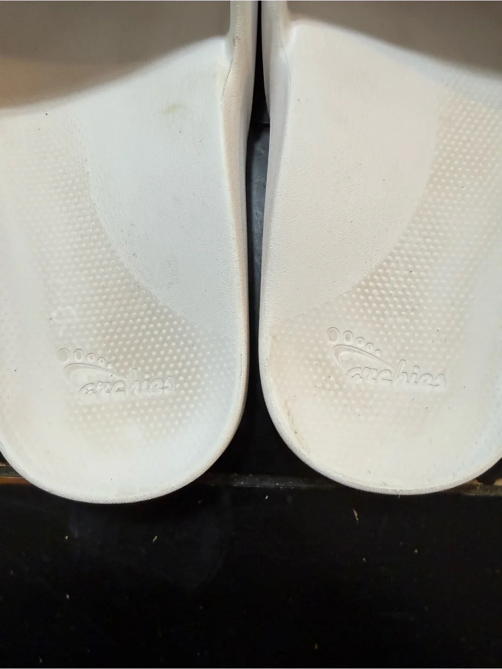 Archie's White Men size 9Women Slide Sandals size 10